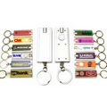 Mini Flash Light with Super Bright LED & Swivel Key Chain (White)